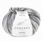 Preview: Wolle Alma von Katia Concept Farbe 300 grau-naturweiß-schwarz