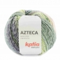 Preview: Wolle Azteca von Katia Farbe 7879 smaragdgrün-violett