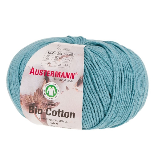 Bio Cotton Baumwollgarn von Austermann 50g-Knäuel Fb. 25 fjord