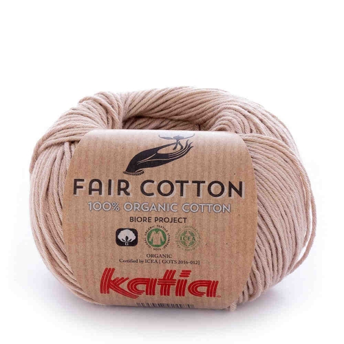 Fair Cotton von Katia 50g-Knäuel Fb. 12 sepiabraun