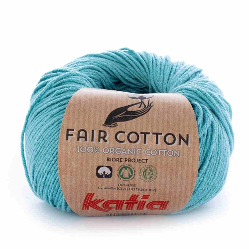 Fair Cotton von Katia 50g-Knäuel Fb. 16 türkis