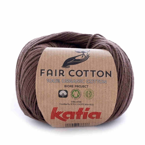 Fair Cotton von Katia 50g-Knäuel Fb. 25 braun