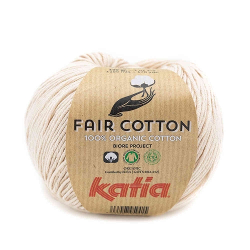 Fair Cotton von Katia 50g-Knäuel Fb. 35 beige