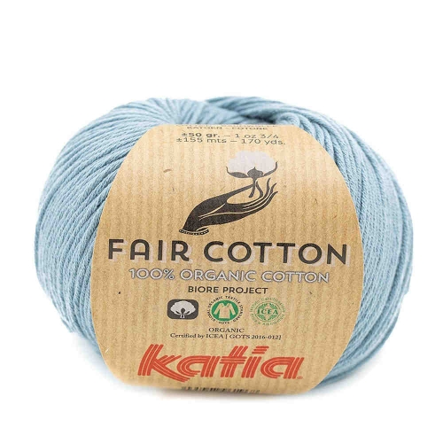 Fair Cotton von Katia 50g-Knäuel Fb. 41 graublau