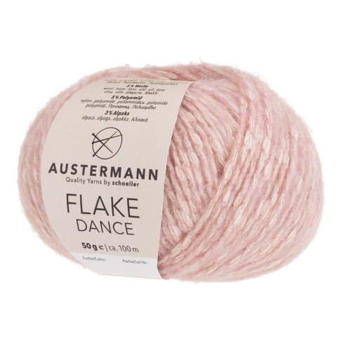 Flake Dance von Austermann 50g-Knäuel Farbe 02 rosé