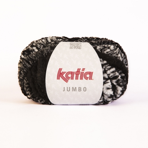 Katia JUMBO Fb. 100 schwarz/weiß 100g-Knäuel