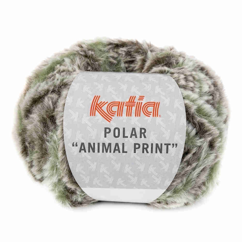Polar Animal Print von Katia Farbe 209 blassgrün