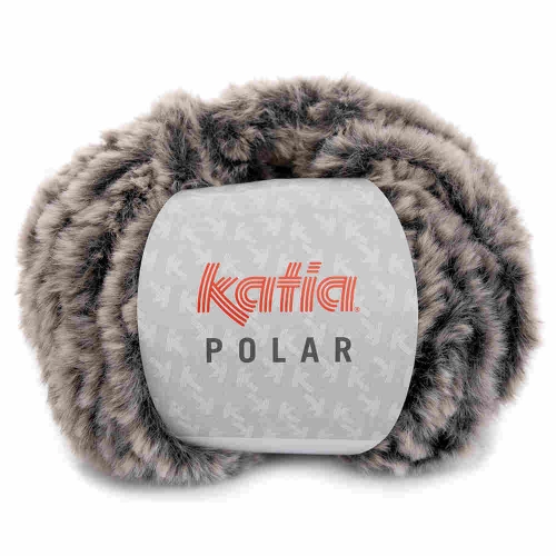 Polar Plüschgarn von Katia Farbe 85 grau