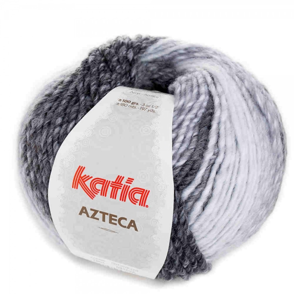 Wolle Azteca von Katia Farbe 7801 grau