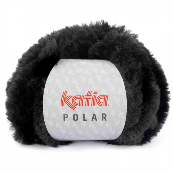 Polar Plüschgarn von Katia Farbe 87 schwarz