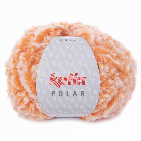 Polar Plüschgarn von Katia Farbe 89 orange