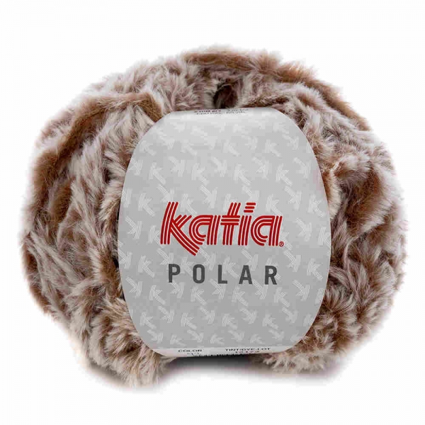Polar Plüschgarn von Katia Farbe 93 braun